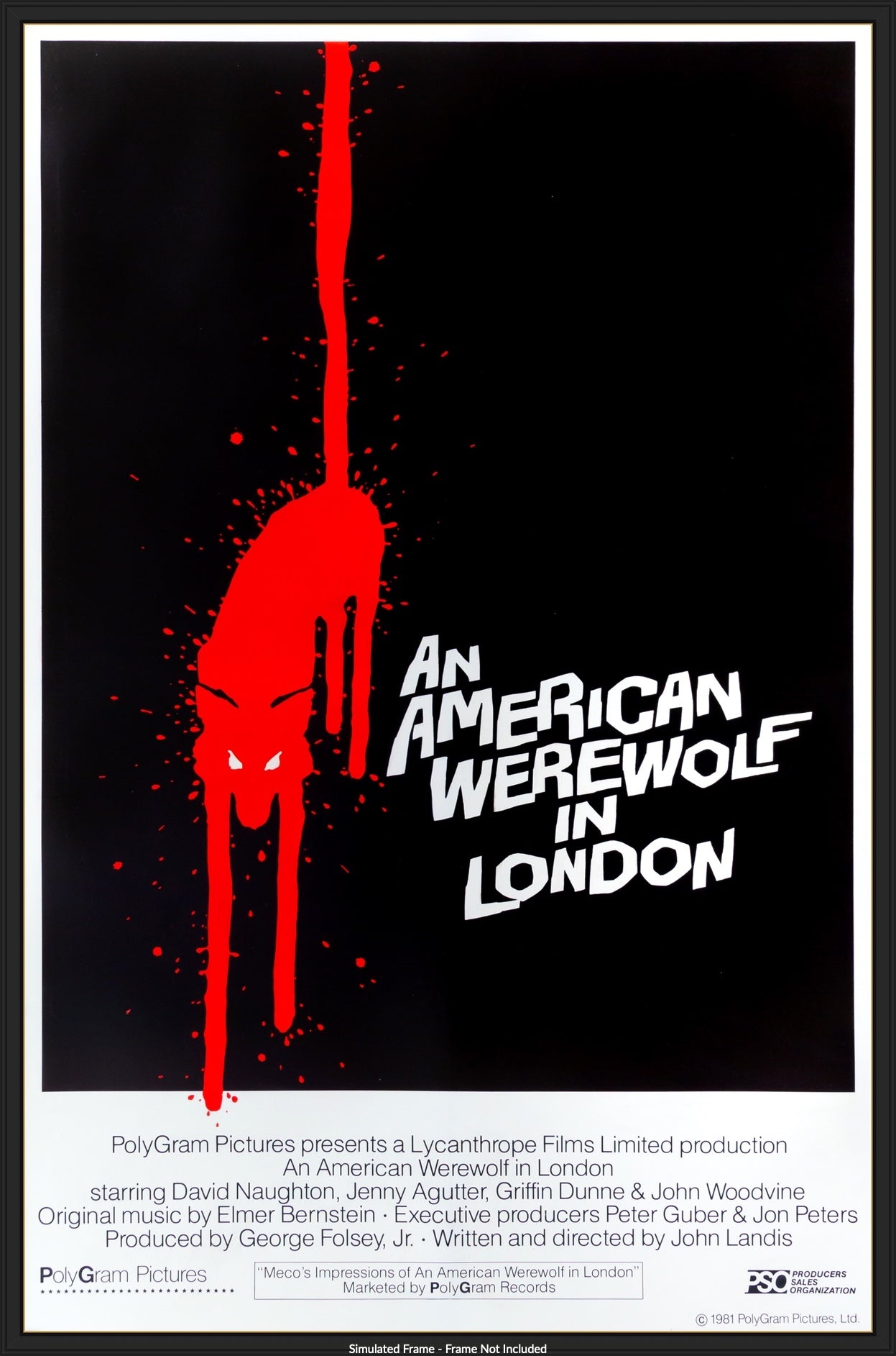 An American Werewolf in London (1981) original movie poster for sale at Original Film Art - Vintage Movie Posters