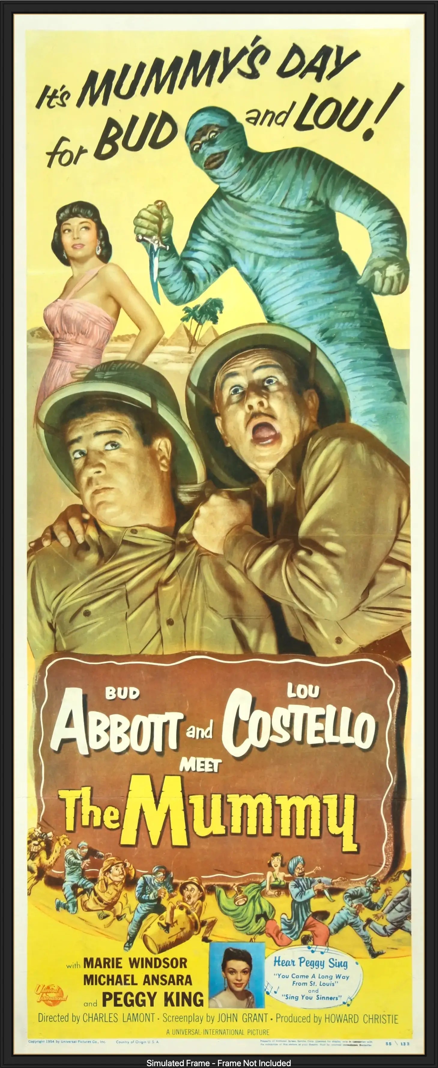 Abbott and Costello Meet the Mummy (1955) original movie poster for sale at Original Film Art - Vintage Movie Posters