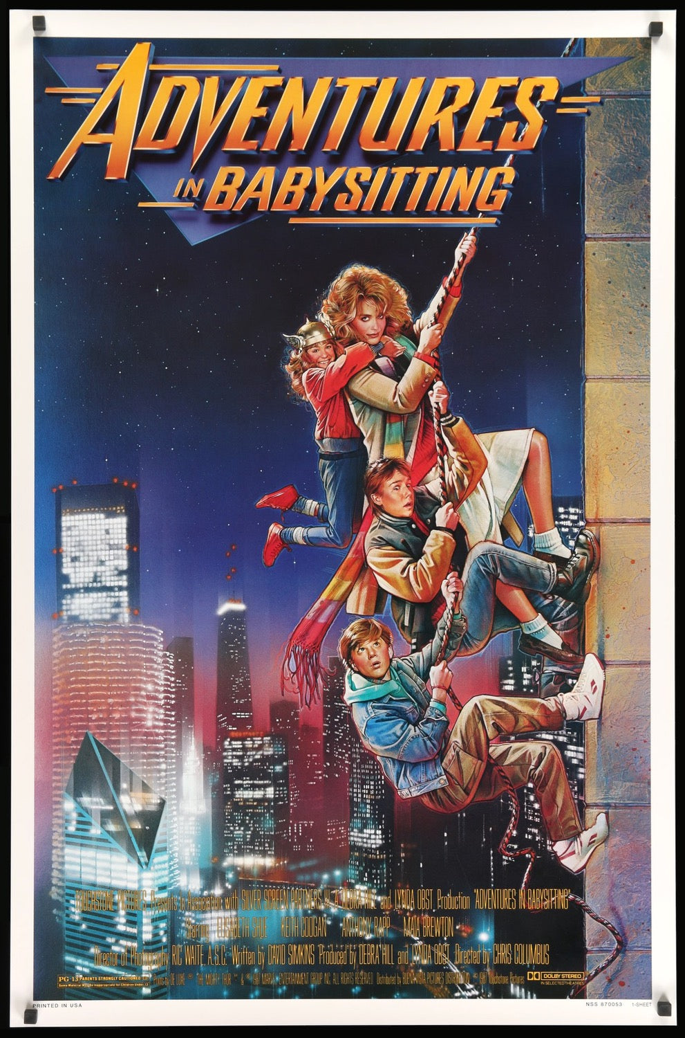 Adventures in Babysitting (1987) original movie poster for sale at Original Film Art - Vintage Movie Posters