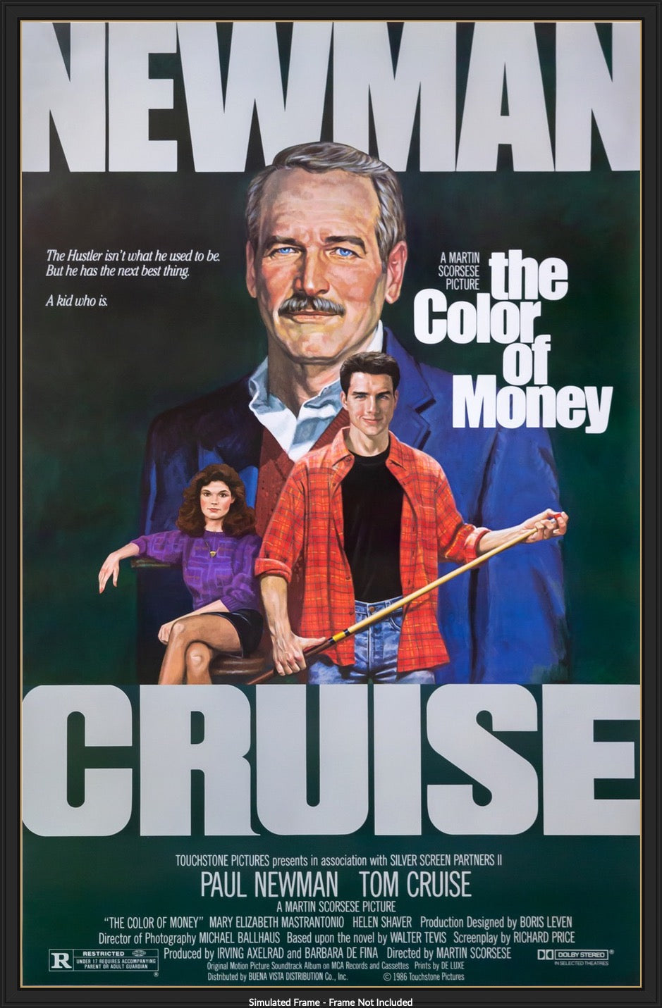 Color of Money (1986) original movie poster for sale at Original Film Art - Vintage Movie Posters
