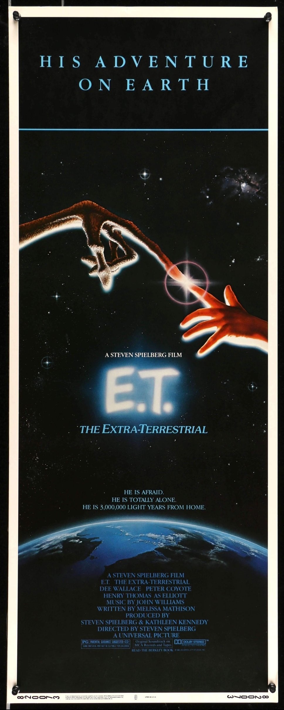 E.T. The Extra Terrestrial (1982) original movie poster for sale at Original Film Art - Vintage Movie Posters