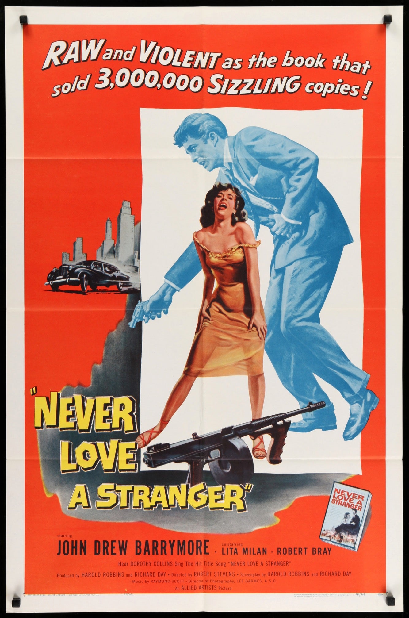 Never Love a Stranger (1958) original movie poster for sale at Original Film Art - Vintage Movie Posters