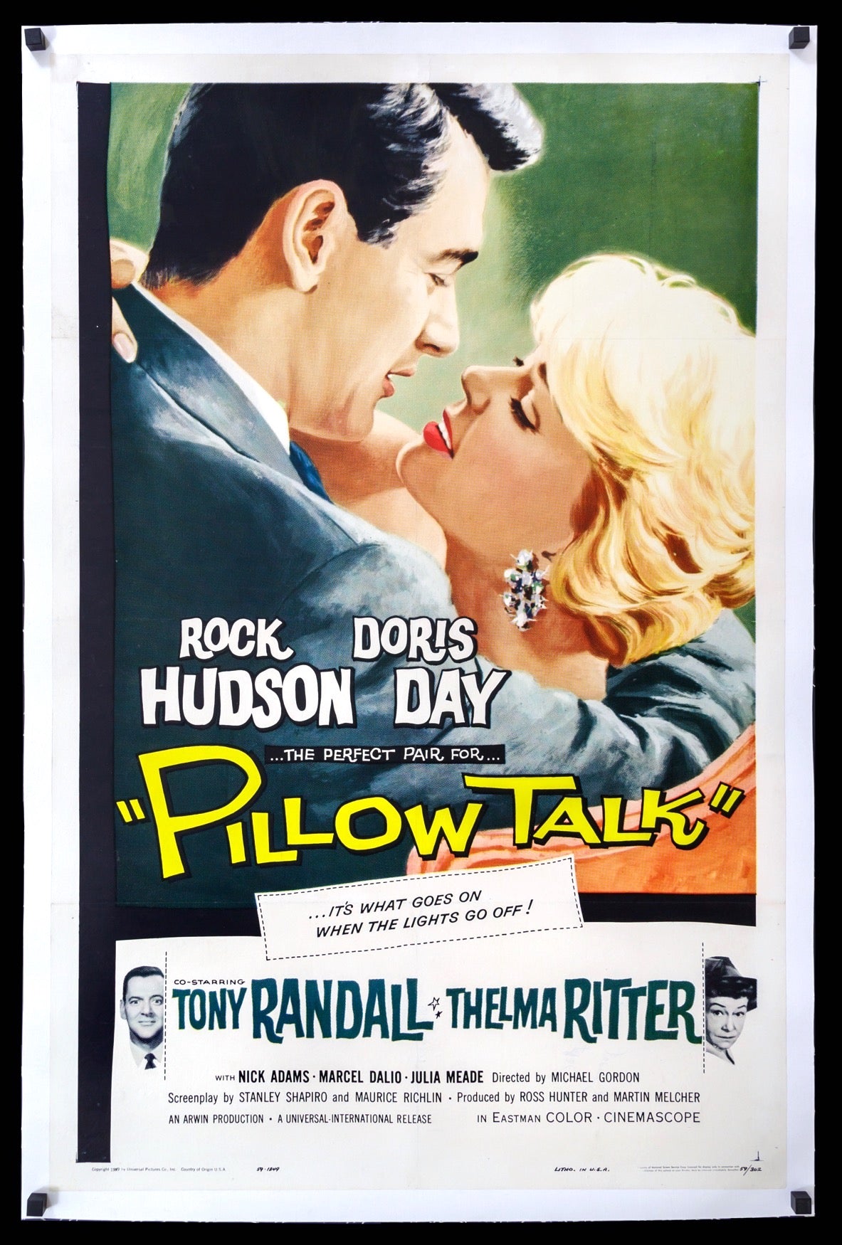 Pillow Talk (1959) original movie poster for sale at Original Film Art - Vintage Movie Posters