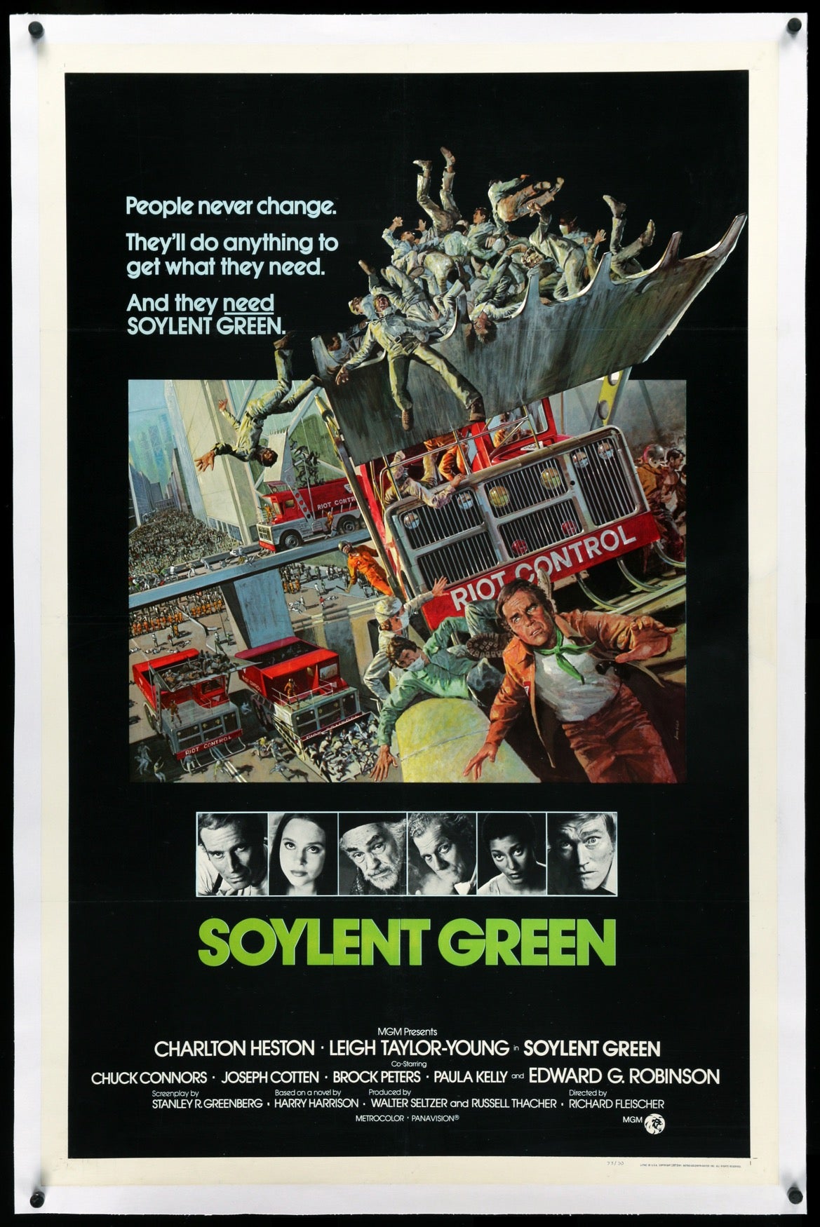 Soylent Green (1973) original movie poster for sale at Original Film Art - Vintage Movie Posters