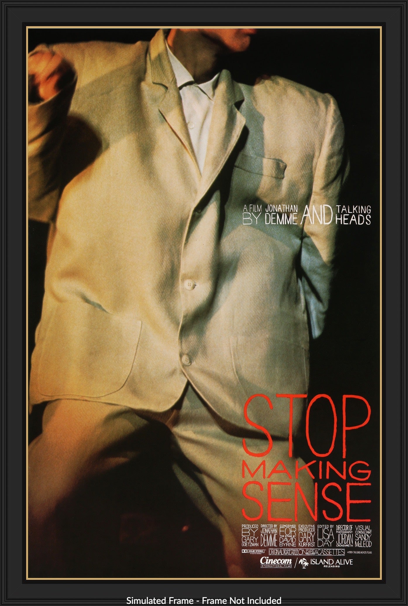 Stop Making Sense (1984) original movie poster for sale at Original Film Art - Vintage Movie Posters