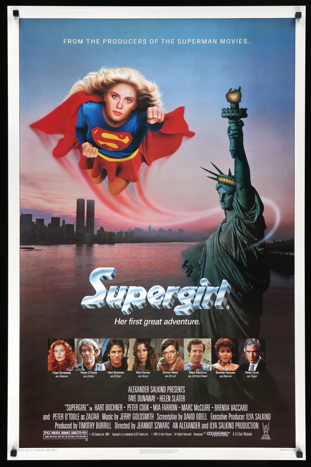 Supergirl (1984) original movie poster for sale at Original Film Art - Vintage Movie Posters