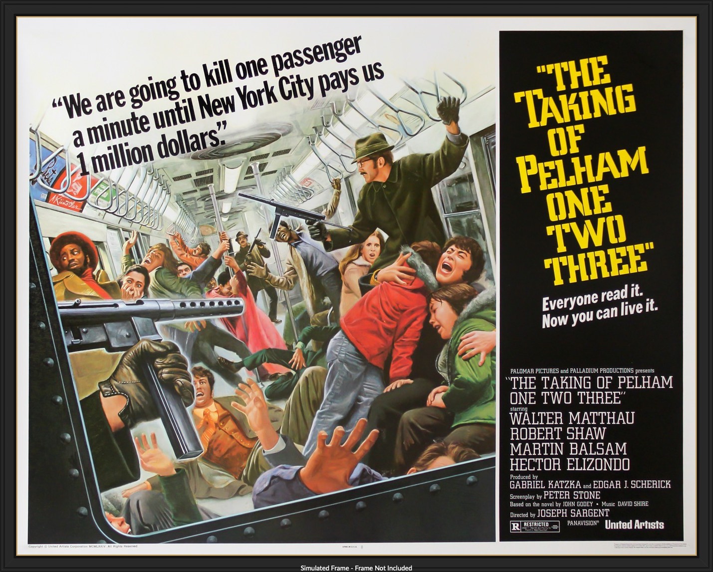 Taking of Pelham One Two Three (1974) original movie poster for sale at Original Film Art - Vintage Movie Posters