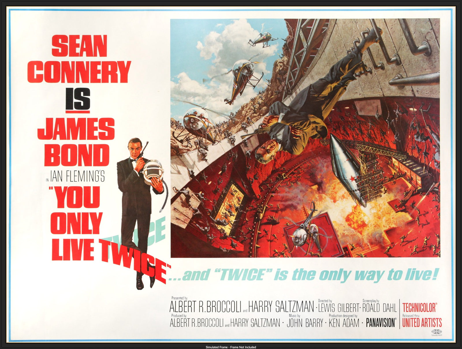 You Only Live Twice (1967) original movie poster for sale at Original Film Art - Vintage Movie Posters