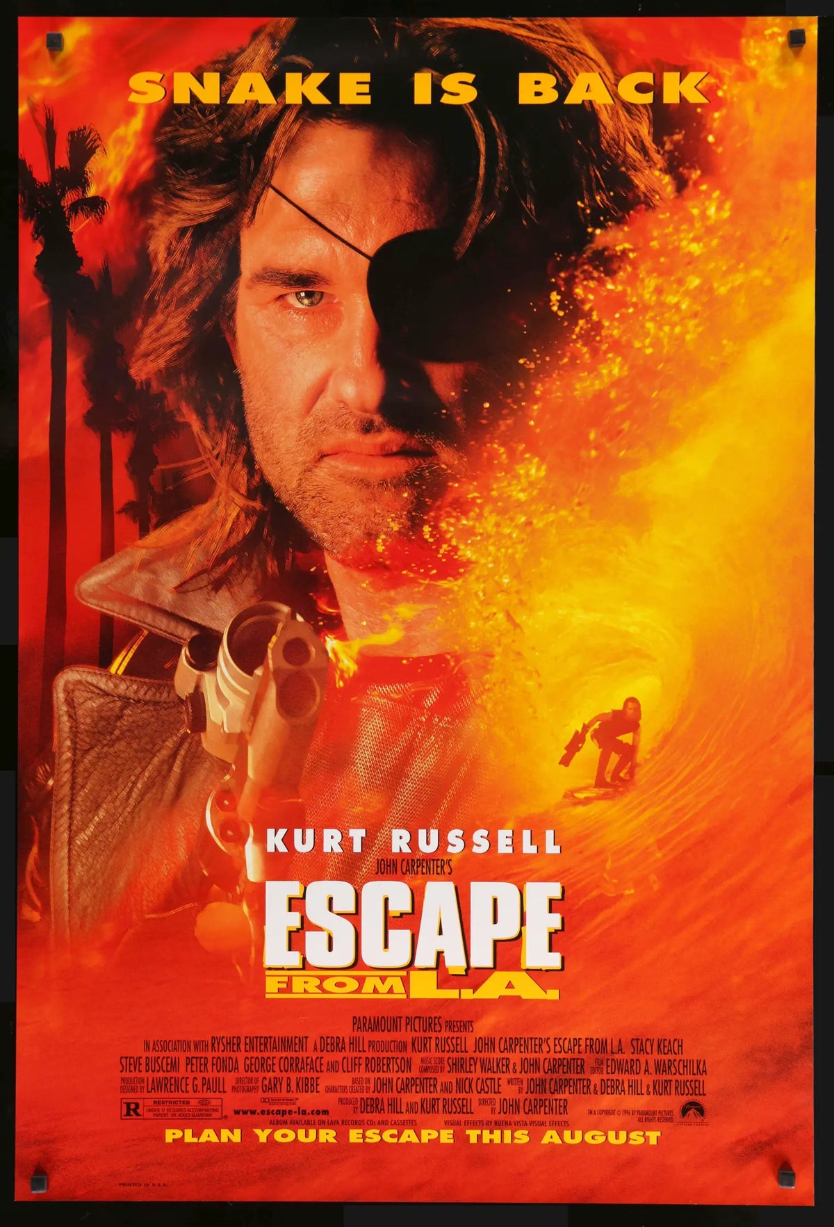Escape from L.A. (1996) original movie poster for sale at Original Film Art - Vintage Movie Posters