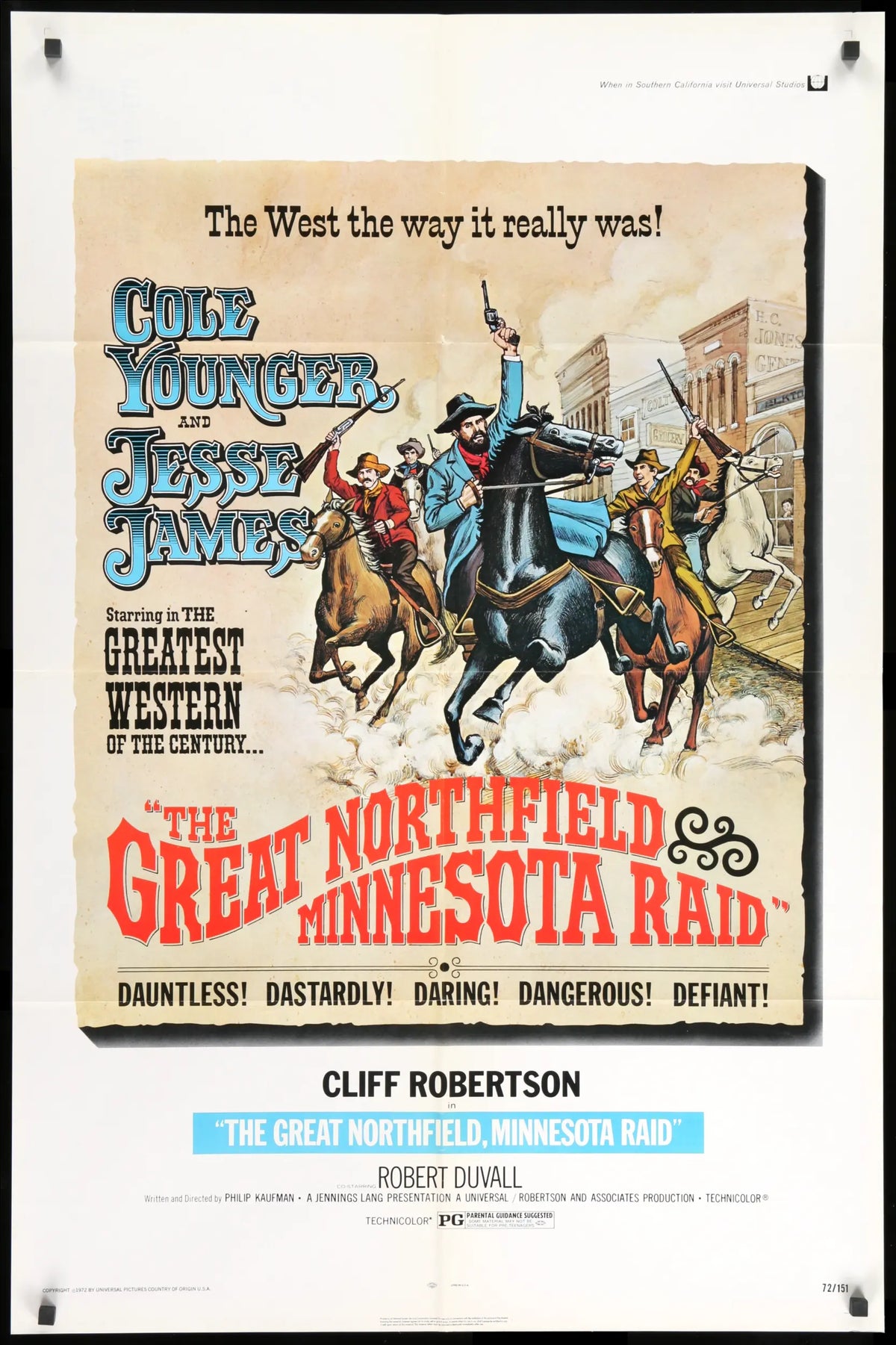 Great Northfield Minnesota Raid (1972) original movie poster for sale at Original Film Art
