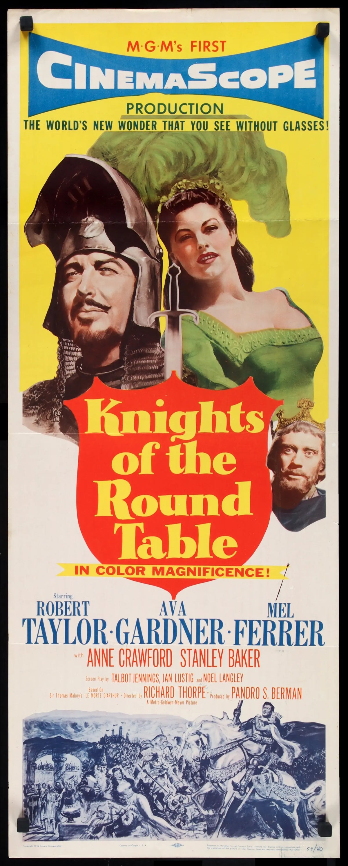 Knights of the Round Table (1954) original movie poster for sale at Original Film Art