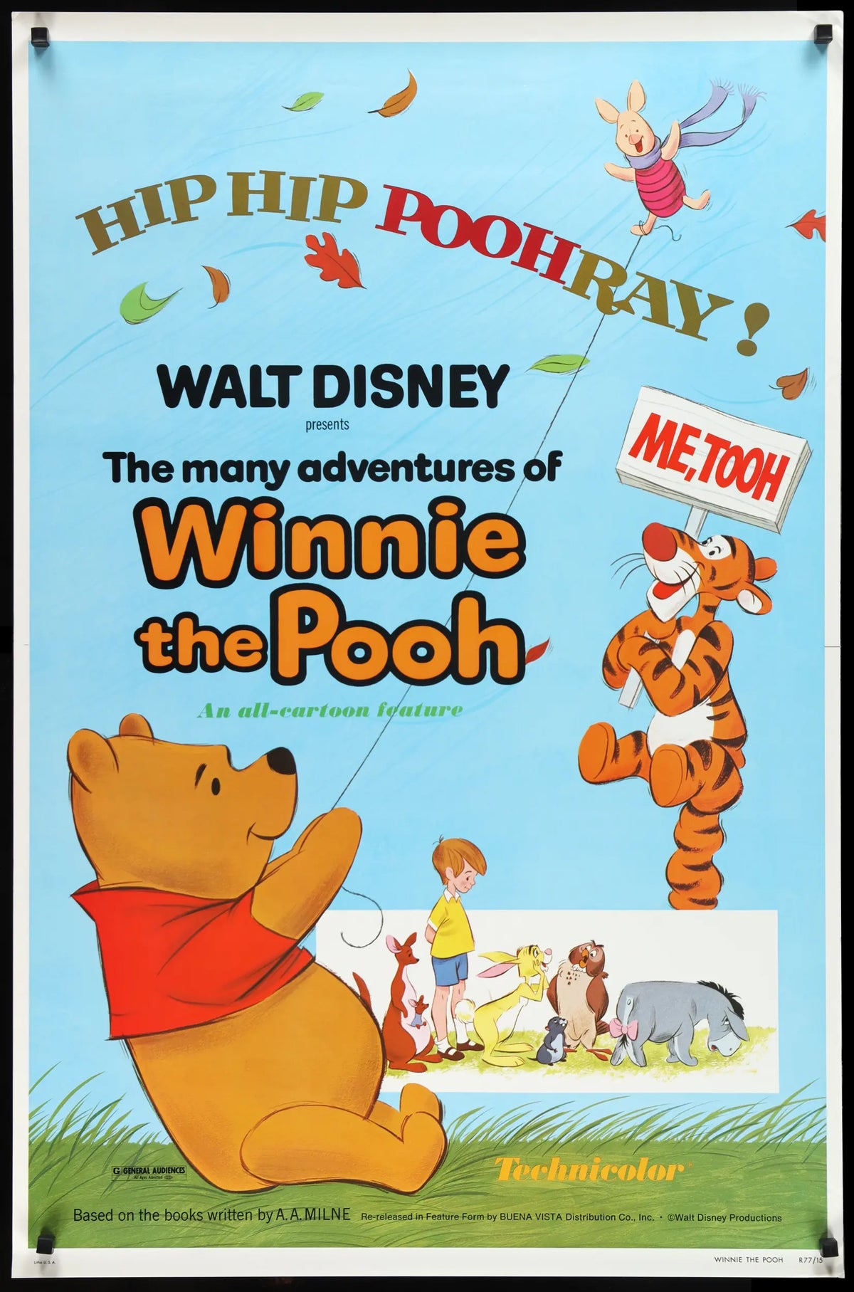Many Adventures of Winnie the Pooh (1977) original movie poster for sale at Original Film Art - Vintage Movie Posters