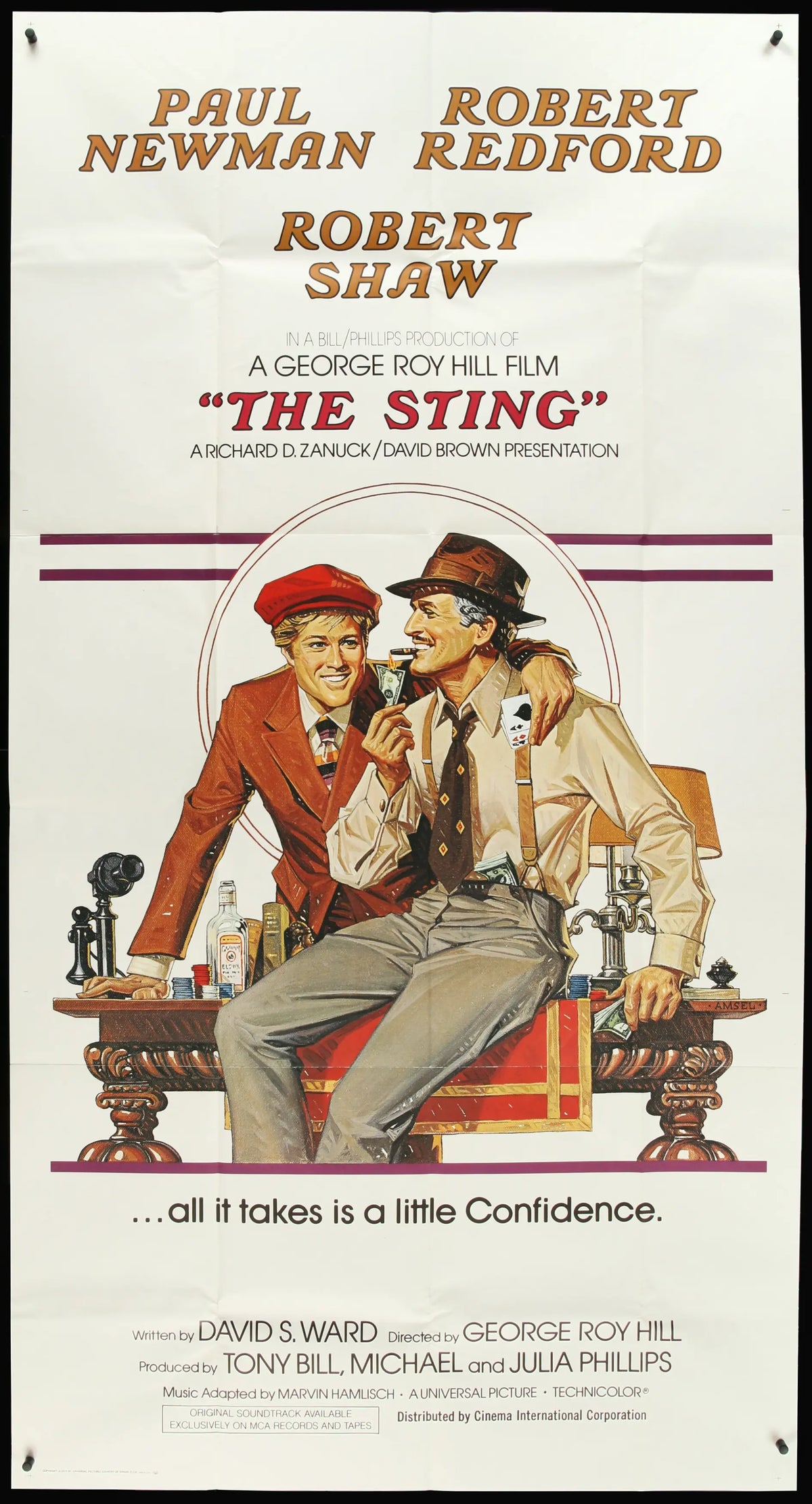 Sting (1973) original movie poster for sale at Original Film Art - Vintage Movie Posters