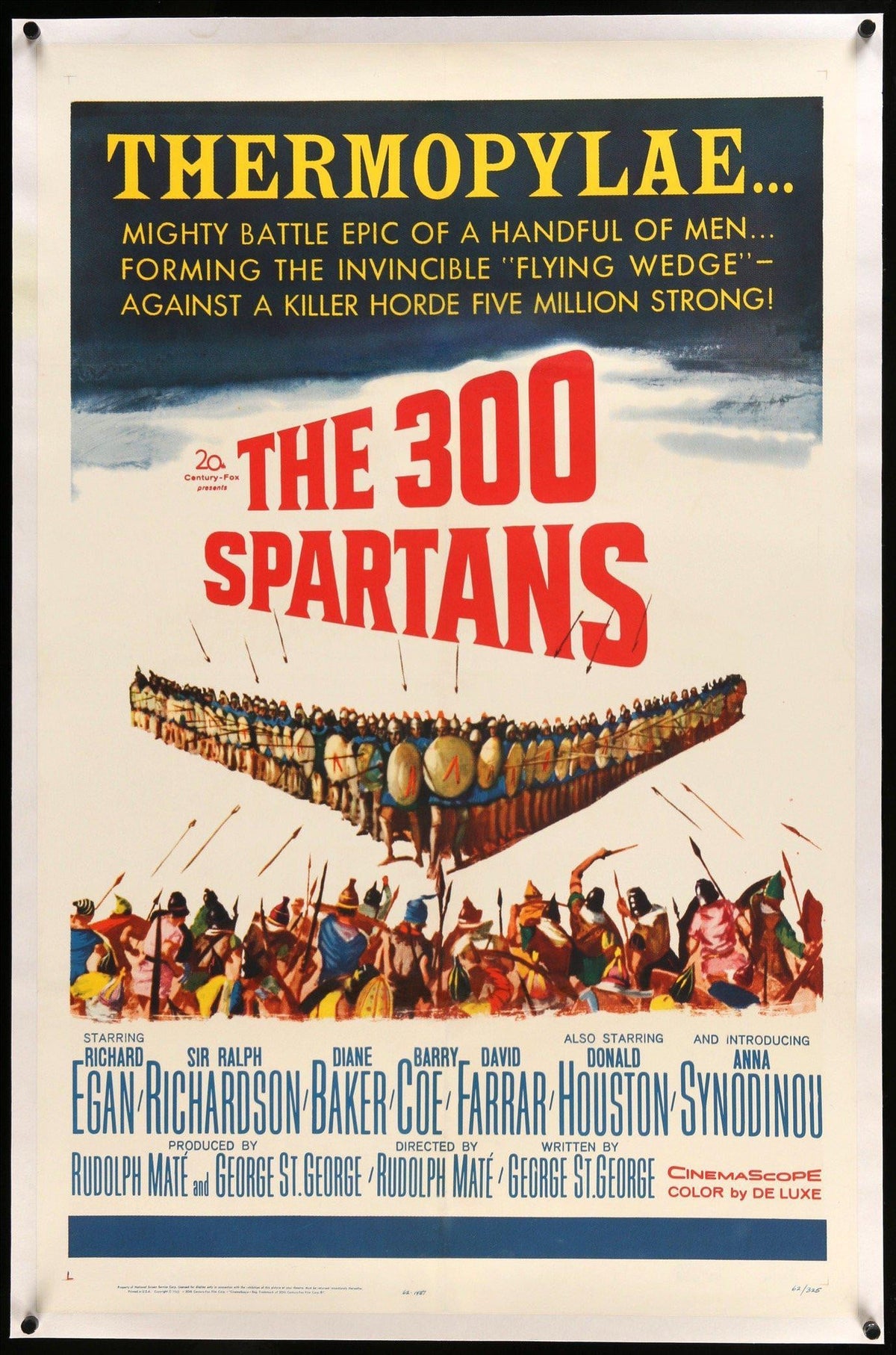 300 Spartans (1962) original movie poster for sale at Original Film Art