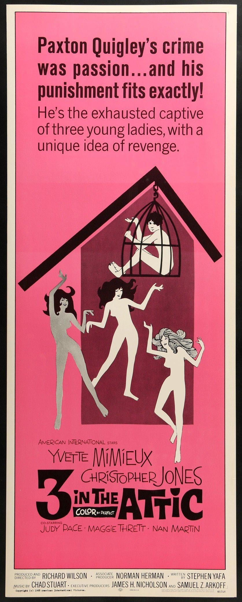 3 in the Attic (1968) original movie poster for sale at Original Film Art - Vintage Movie Posters
