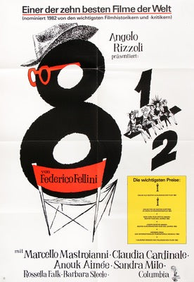 8 1/2 (1963) original movie poster for sale at Original Film Art - Vintage Movie Posters