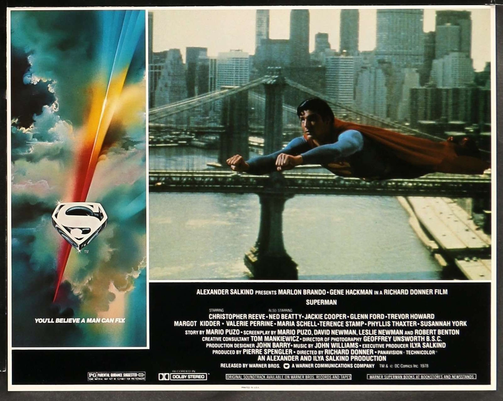 Superman: The Movie (1978) Lobby Cards - Set of 8 original movie poster for sale at Original Film Art - Vintage Movie Posters