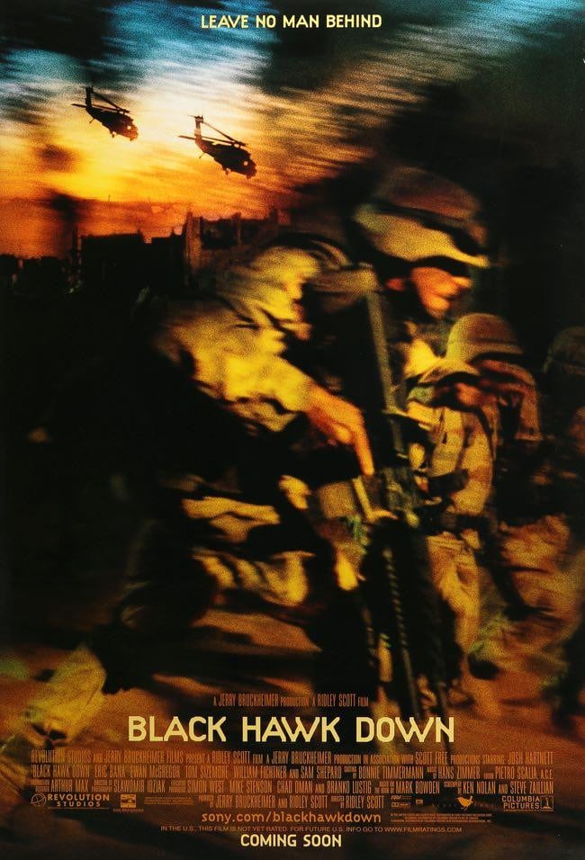 Black Hawk Down (2001) original movie poster for sale at Original Film Art