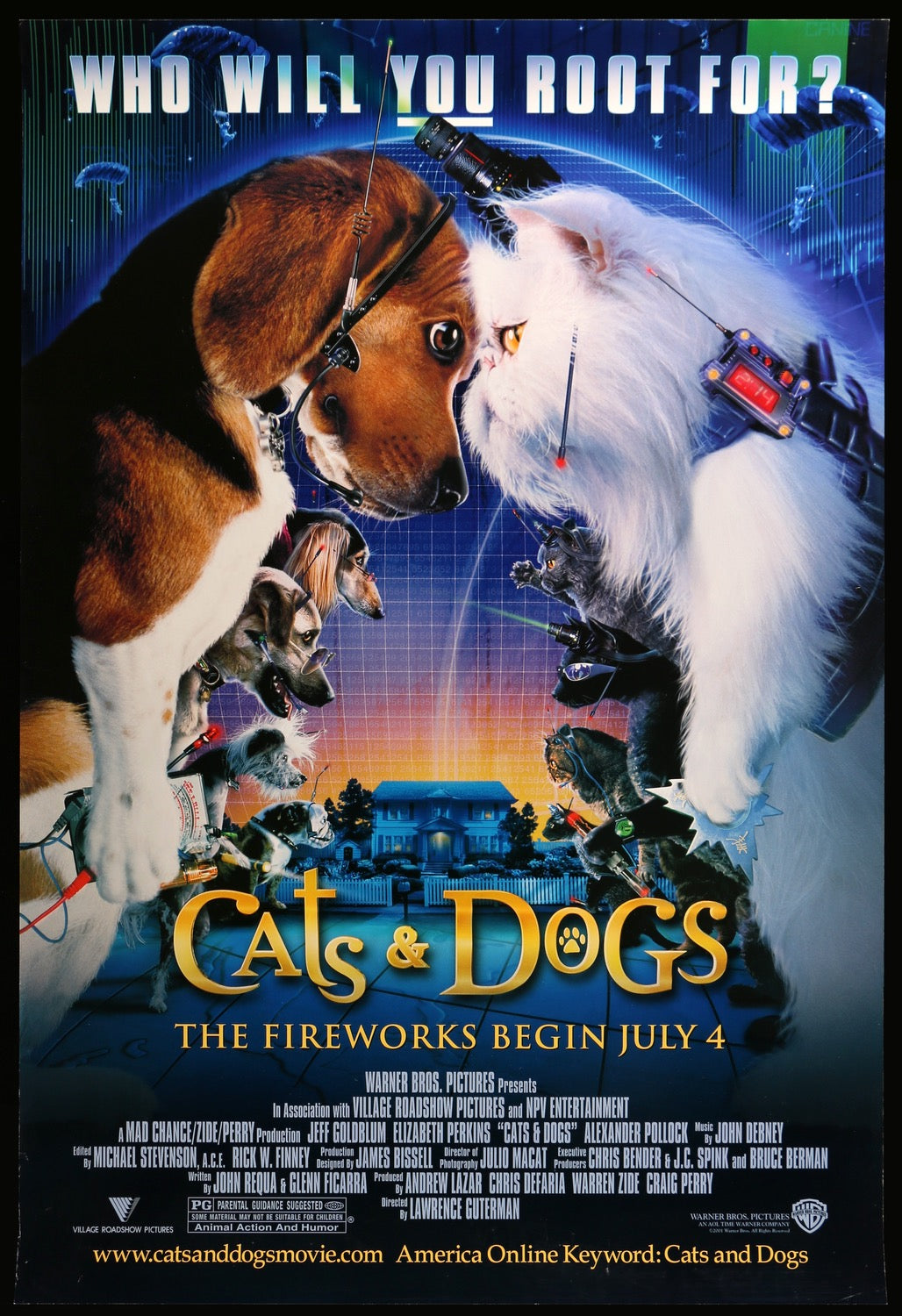 Cats and Dogs (2001) original movie poster for sale at Original Film Art - Vintage Movie Posters