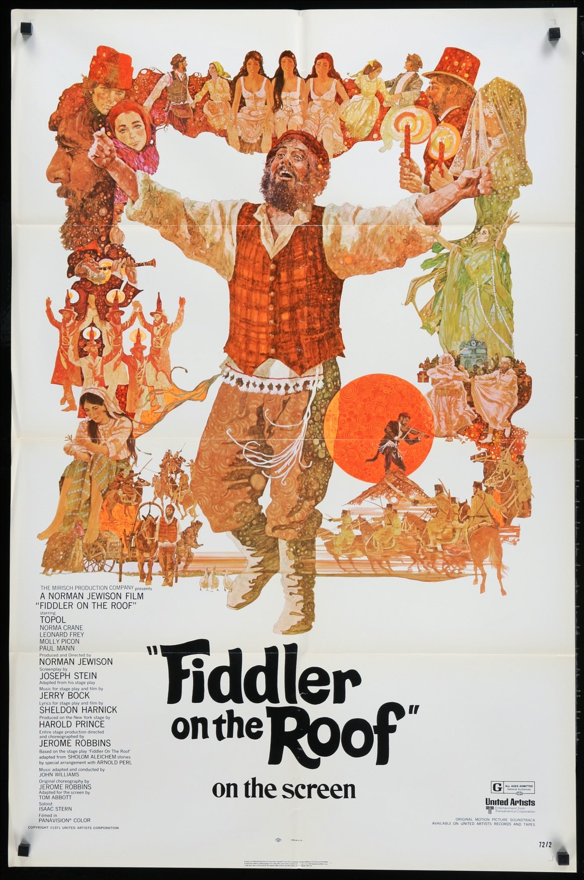 Fiddler on the Roof (1971) original movie poster for sale at Original Film Art