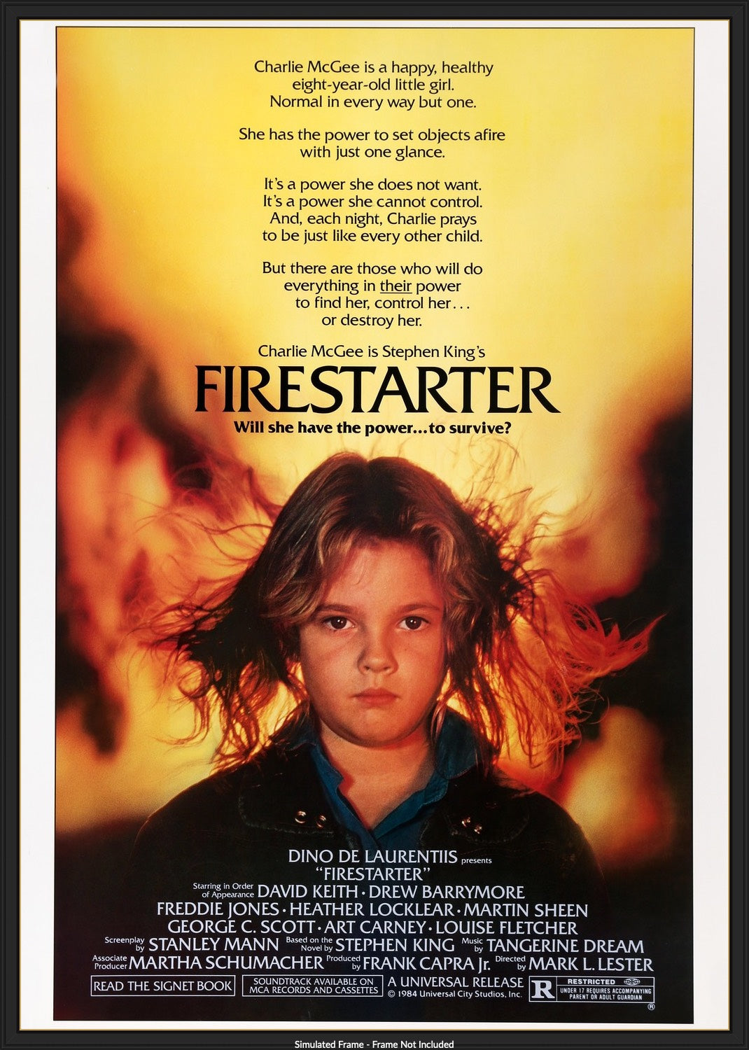 Firestarter (1984) original movie poster for sale at Original Film Art - Vintage Movie Posters