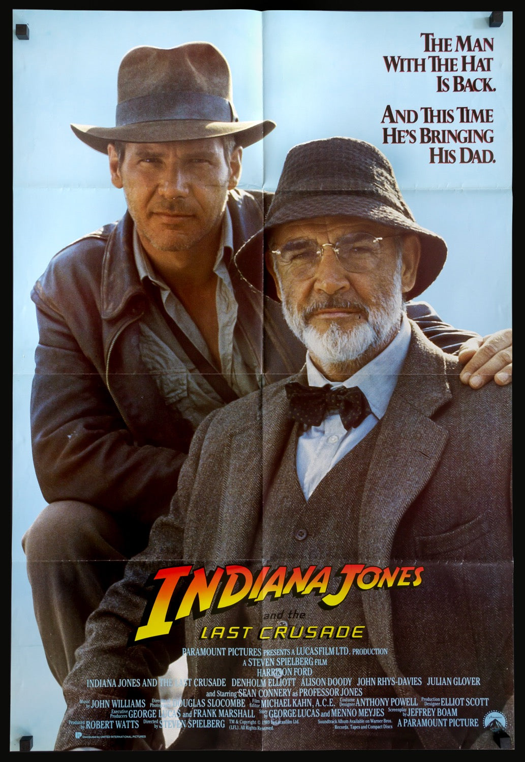 Indiana Jones and the Last Crusade (1989) original movie poster for sale at Original Film Art - Vintage Movie Posters