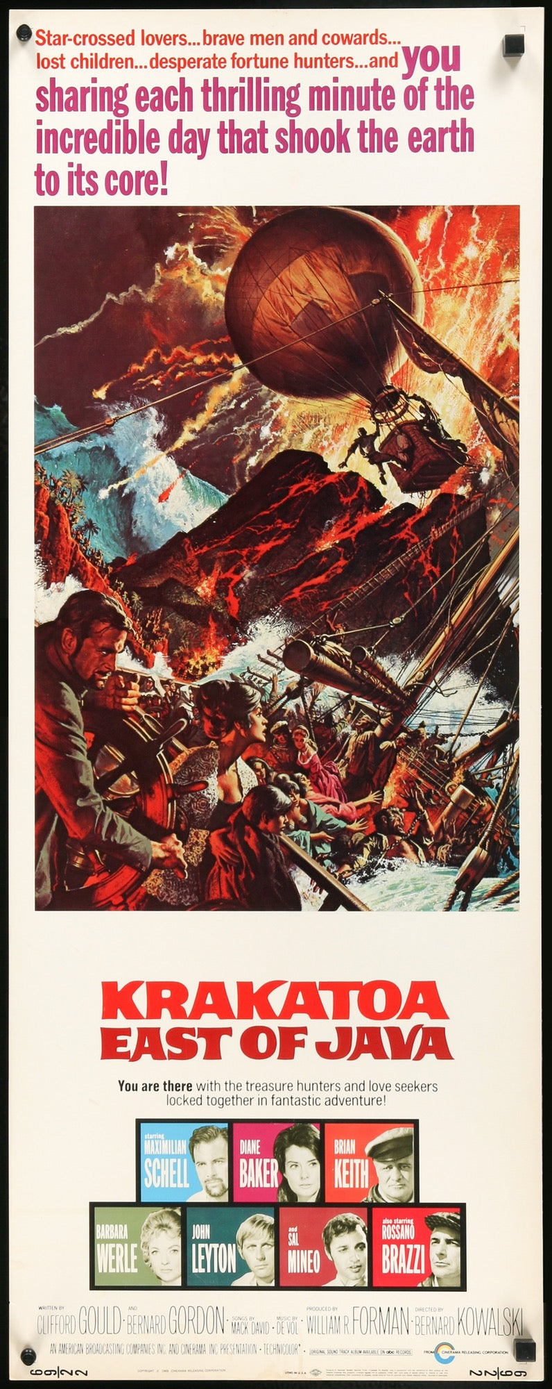 Krakatoa East of Java (1969) original movie poster for sale at Original Film Art - Vintage Movie Posters