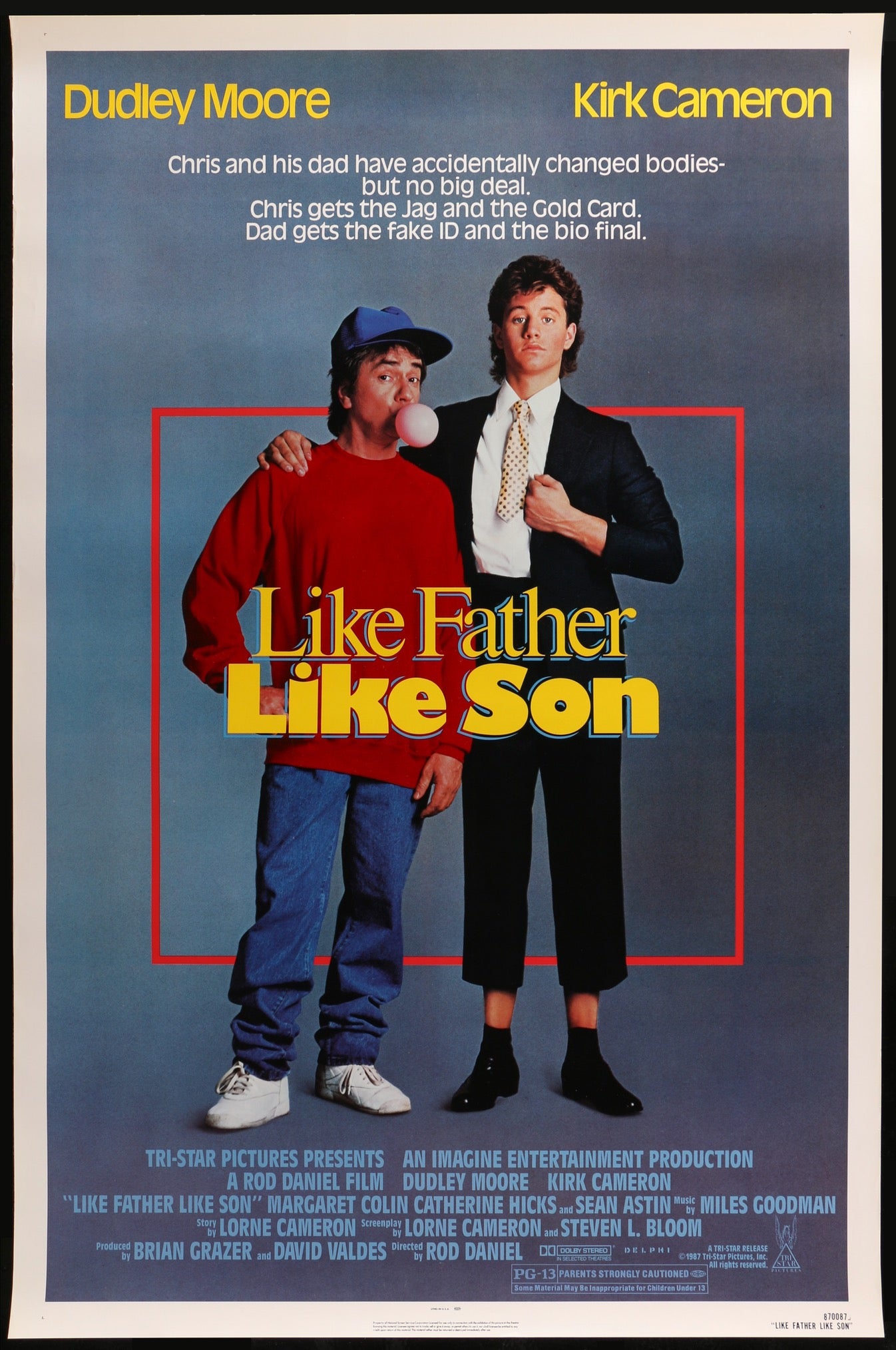 Like Father, Like Son (1987) original movie poster for sale at Original Film Art - Vintage Movie Posters