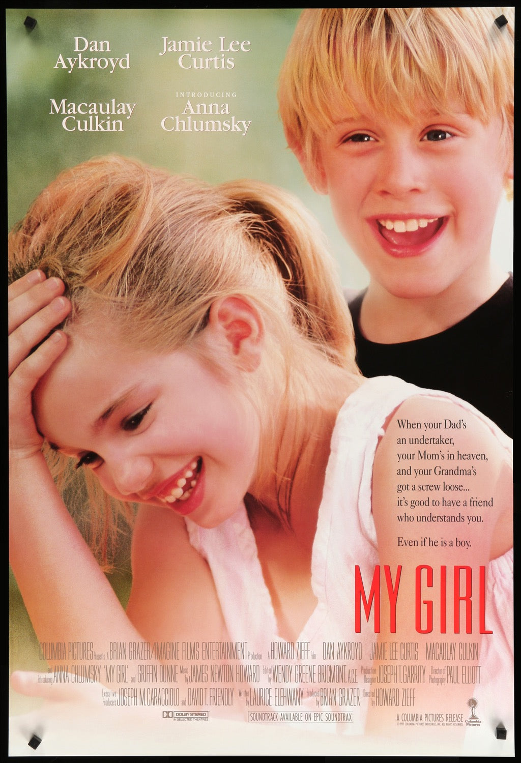 My Girl (1991) original movie poster for sale at Original Film Art - Vintage Movie Posters