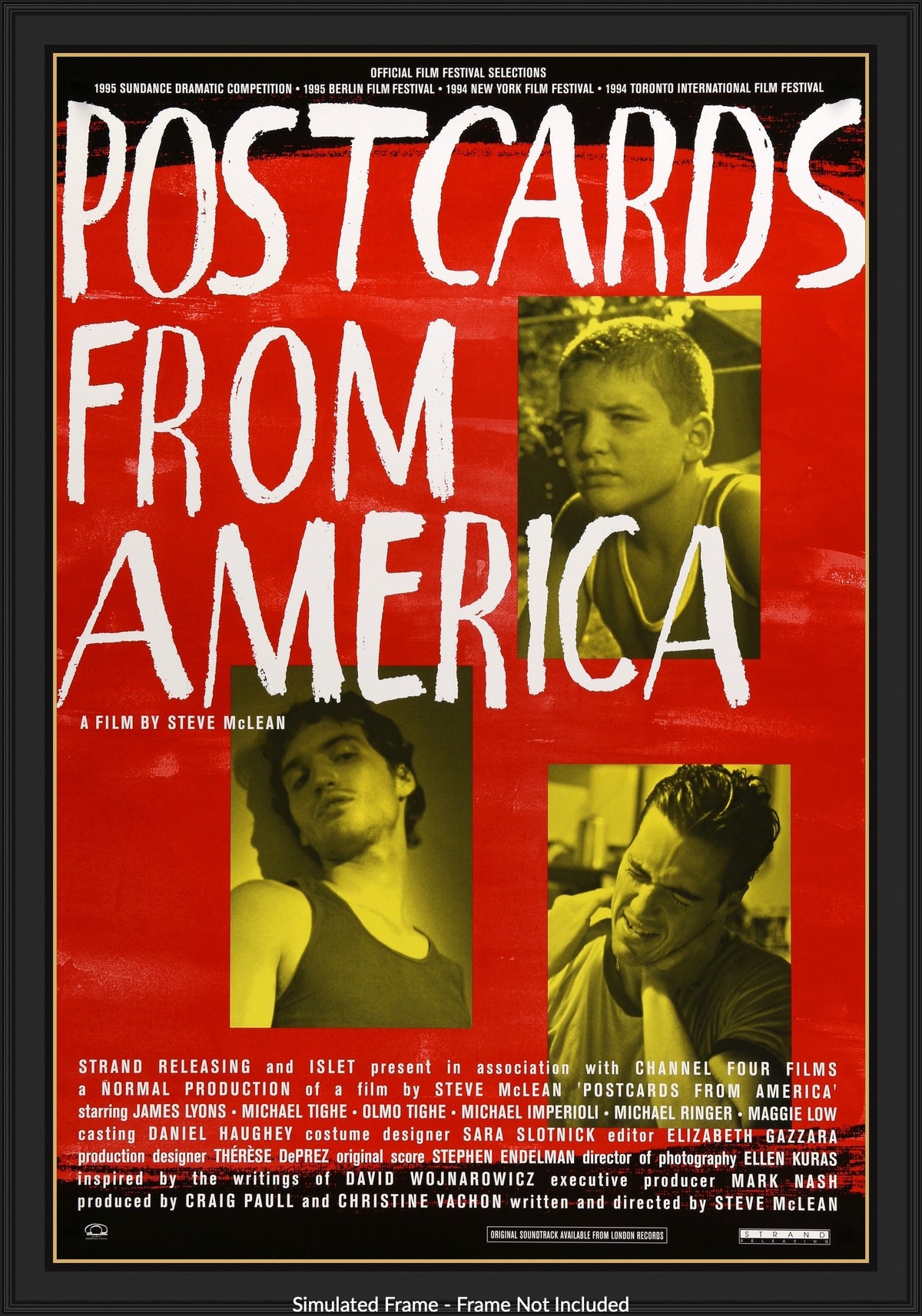 Postcards from America (1994) original movie poster for sale at Original Film Art - Vintage Movie Posters