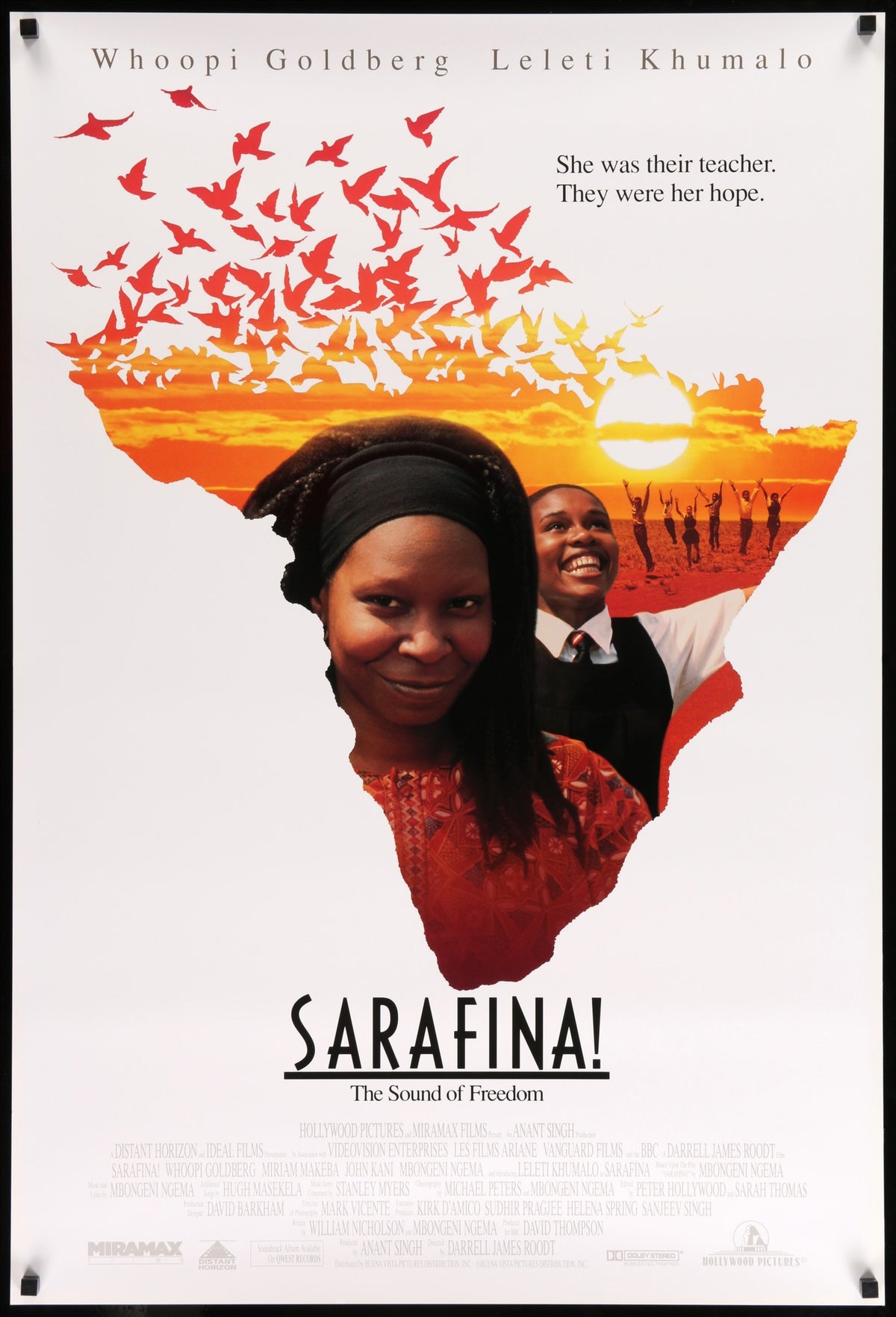Sarafina! (1992) original movie poster for sale at Original Film Art - Vintage Movie Posters