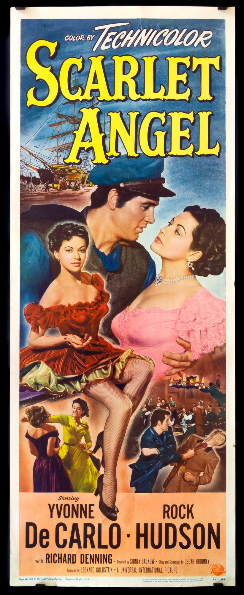 Scarlet Angel (1952) original movie poster for sale at Original Film Art - Vintage Movie Posters