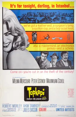 Topkapi (1964) original movie poster for sale at Original Film Art - Vintage Movie Posters
