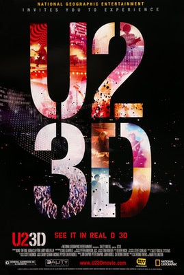 U2 3D (2007) original movie poster for sale at Original Film Art - Vintage Movie Posters