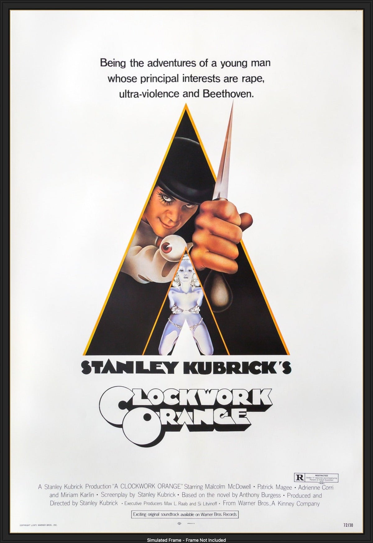 Clockwork Orange (1972) original movie poster for sale at Original Film Art - Vintage Movie Posters