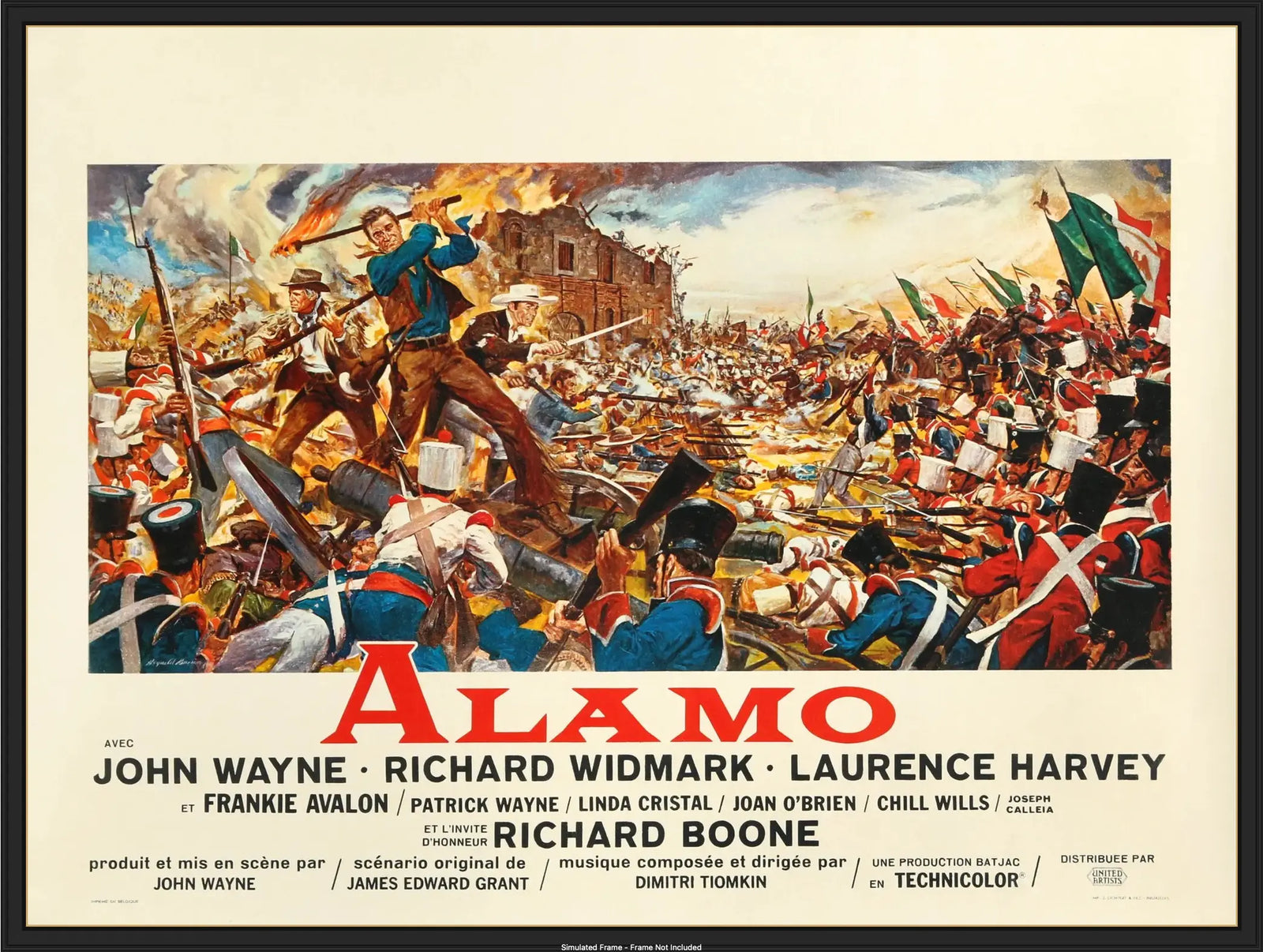 Alamo (1960) original movie poster for sale at Original Film Art - Vintage Movie Posters