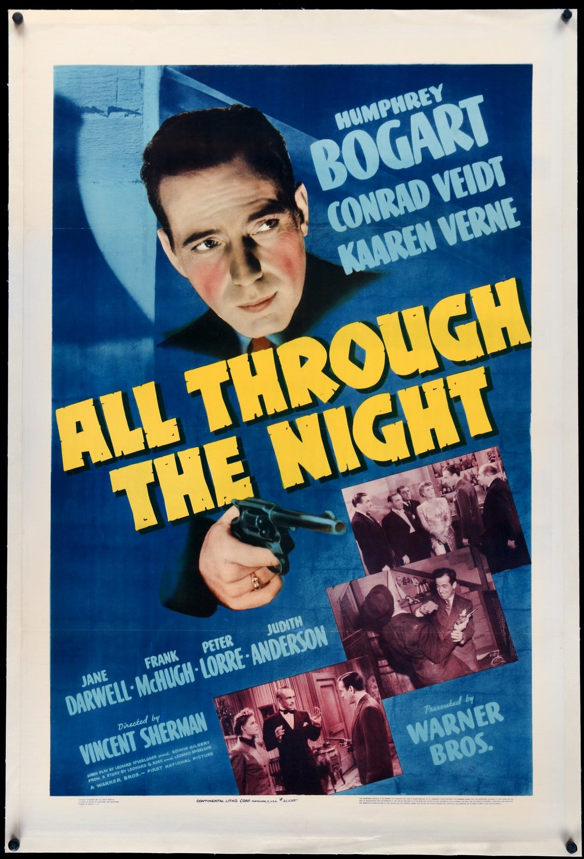 All Through the Night (1942) original movie poster for sale at Original Film Art - Vintage Movie Posters