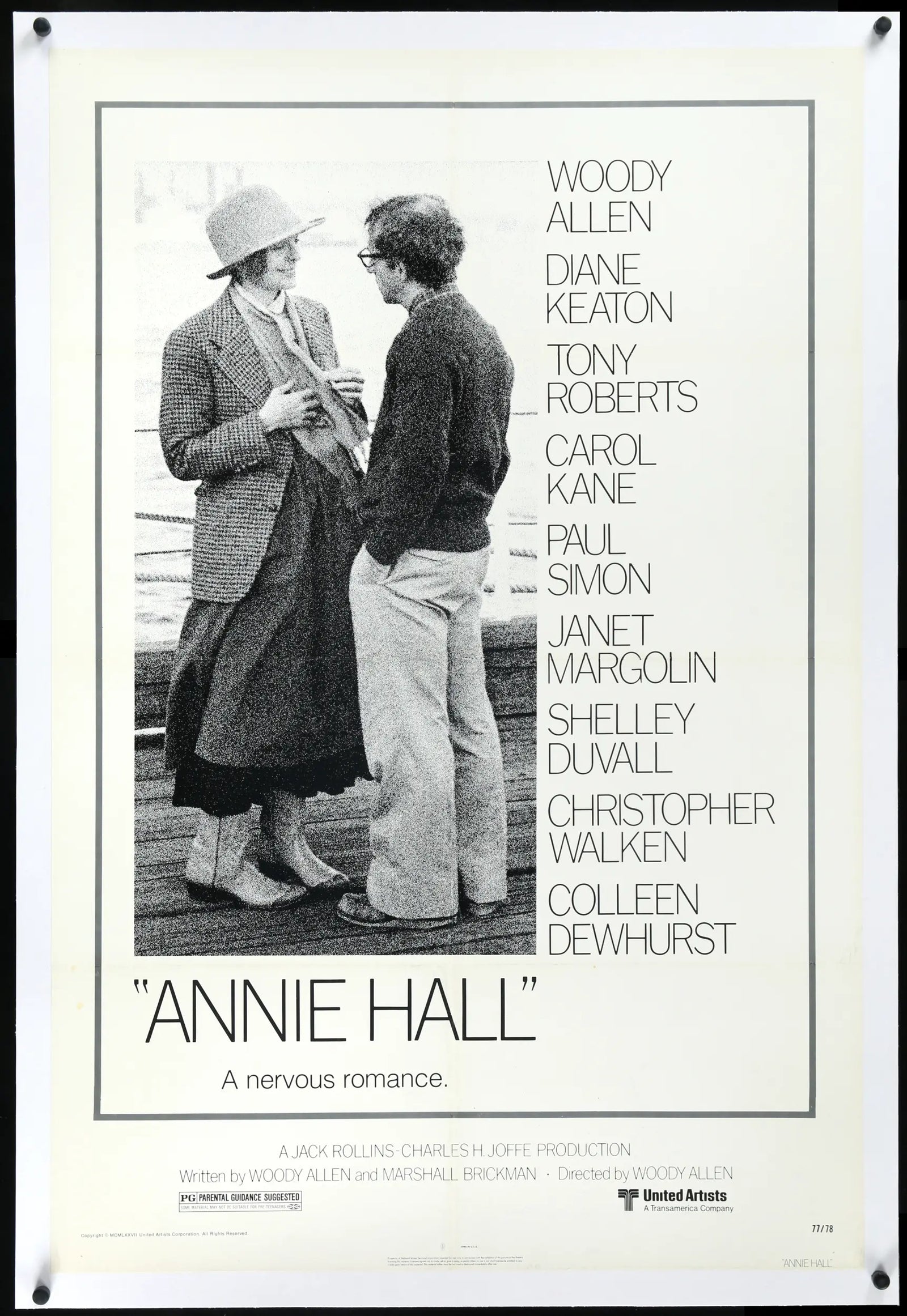 Annie Hall (1977) original movie poster for sale at Original Film Art - Vintage Movie Posters