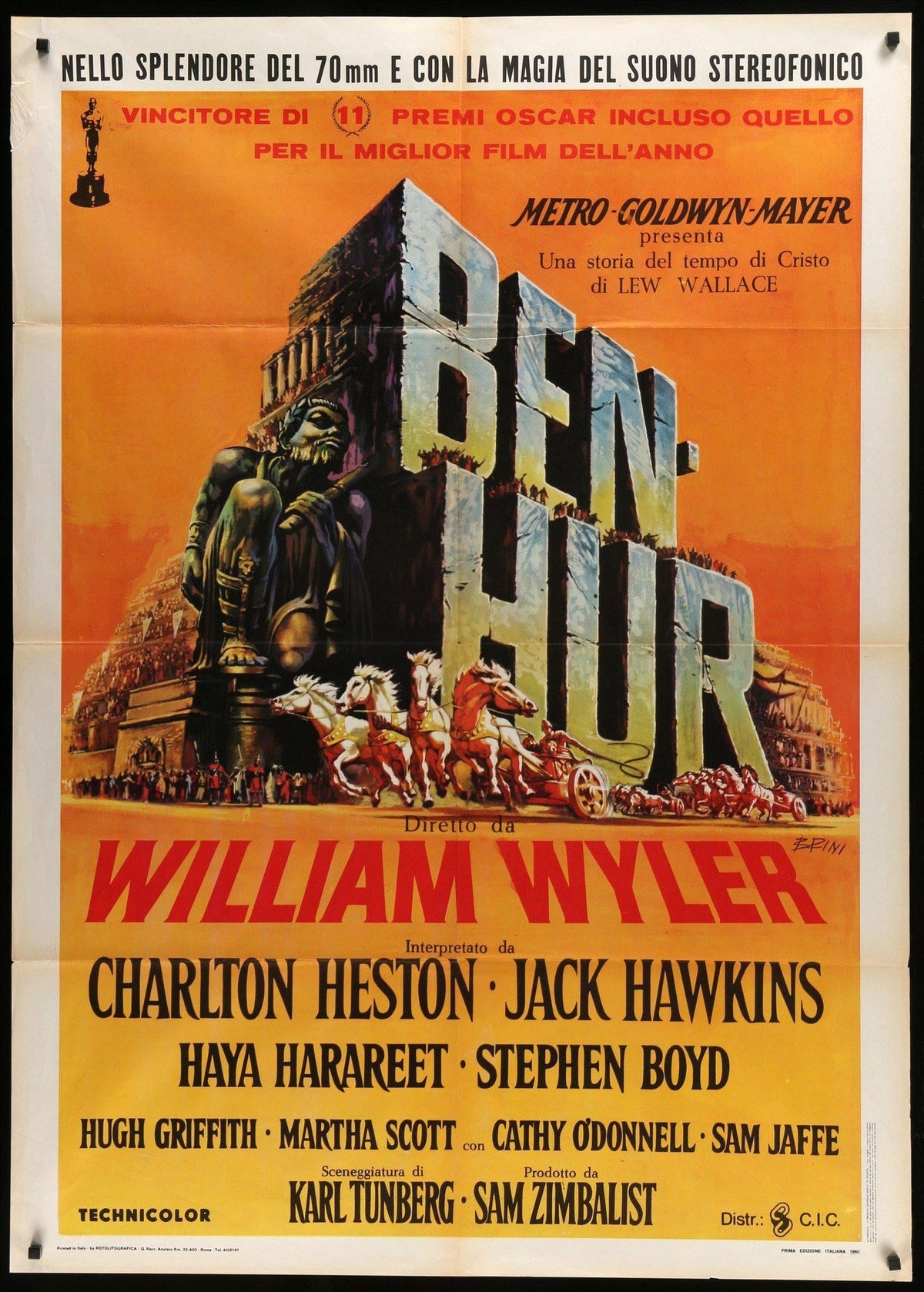 Ben Hur (1959) original movie poster for sale at Original Film Art