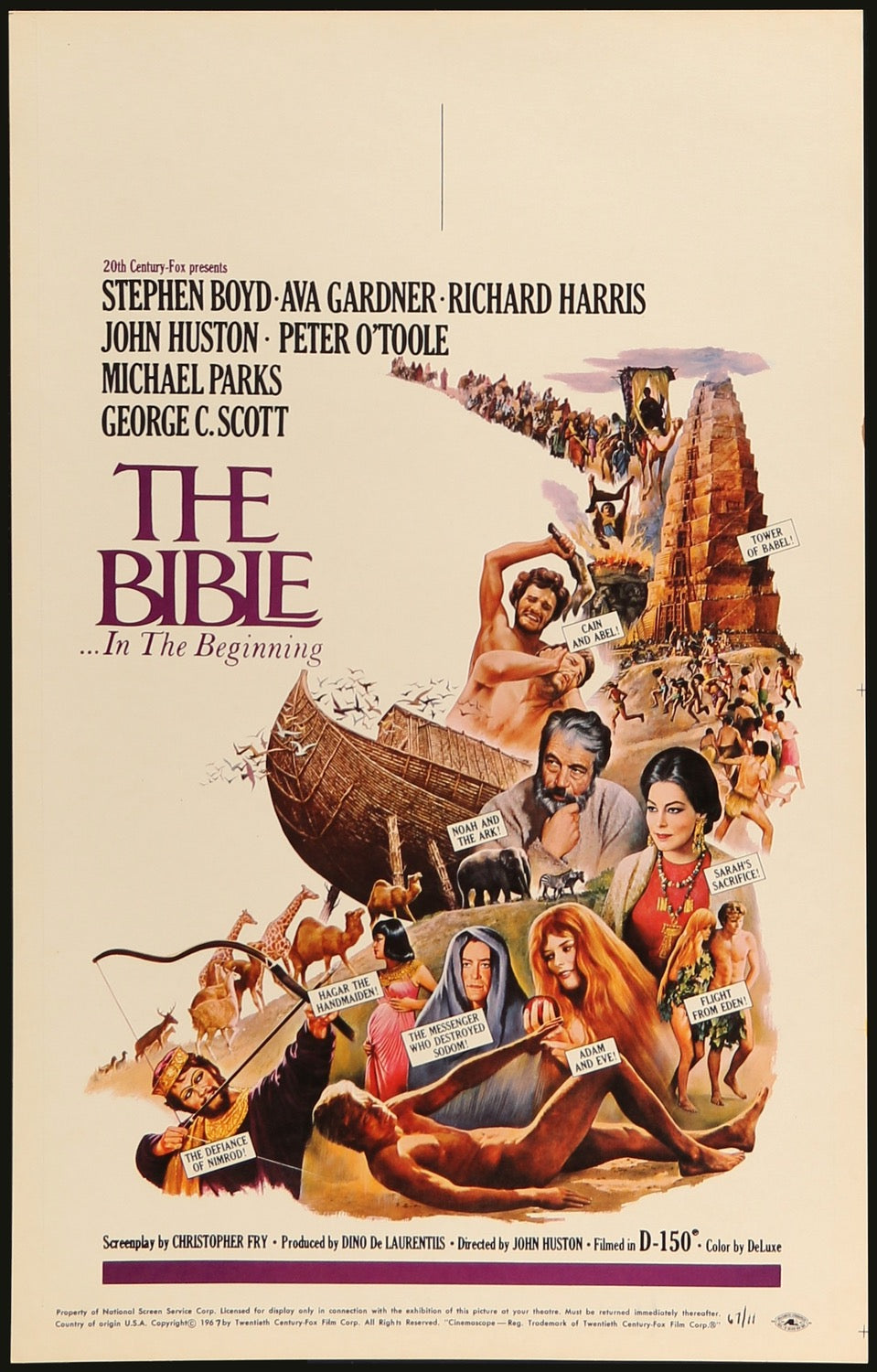 Bible: In The Beginning (1966) original movie poster for sale at Original Film Art