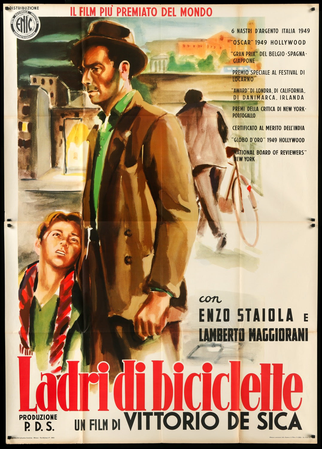 Bicycle Thieves (1948) original movie poster for sale at Original Film Art