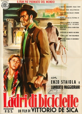 Bicycle Thieves (1948) original movie poster for sale at Original Film Art