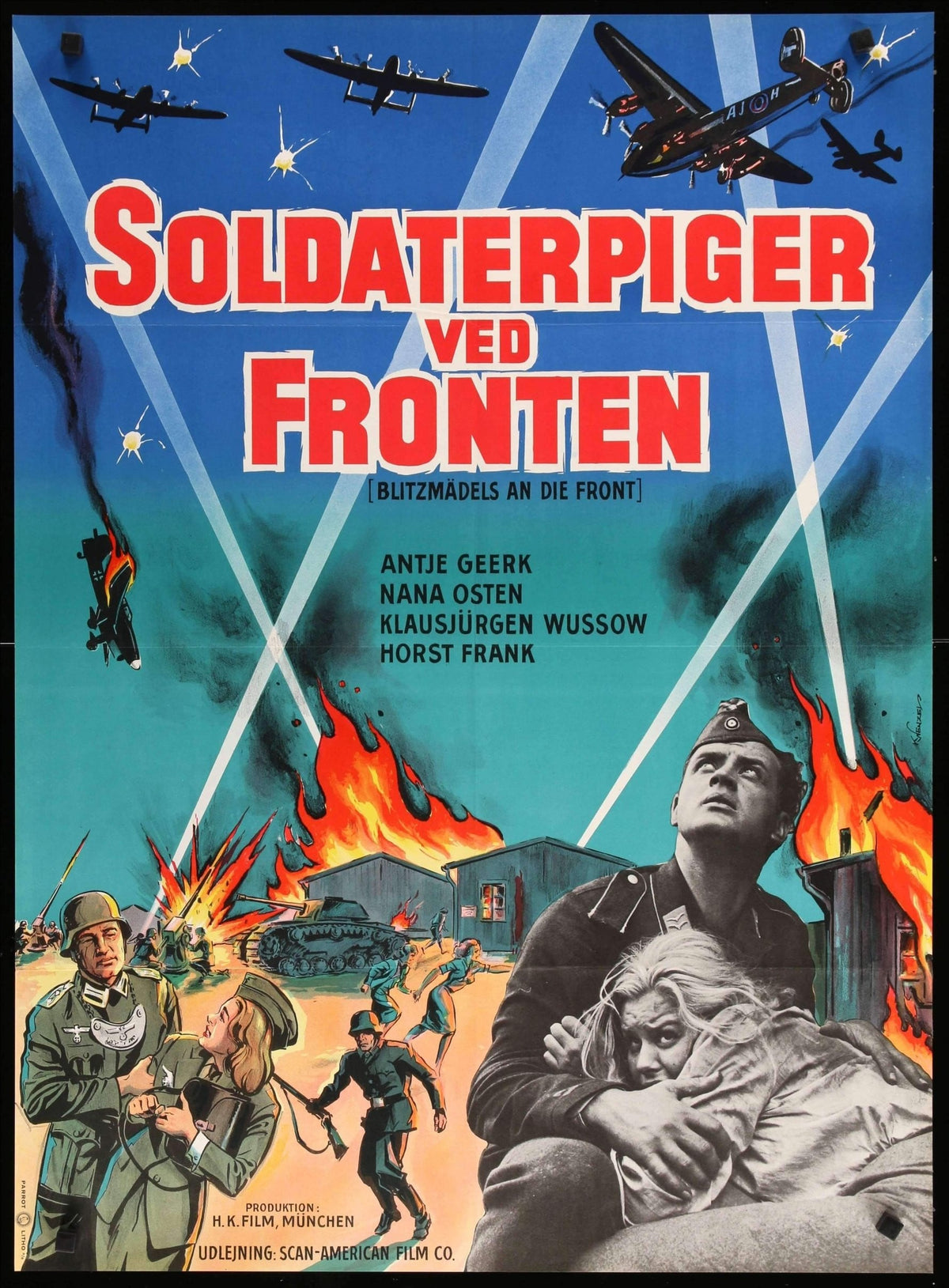 Blitzmadels an Die Front (1958) original movie poster for sale at Original Film Art