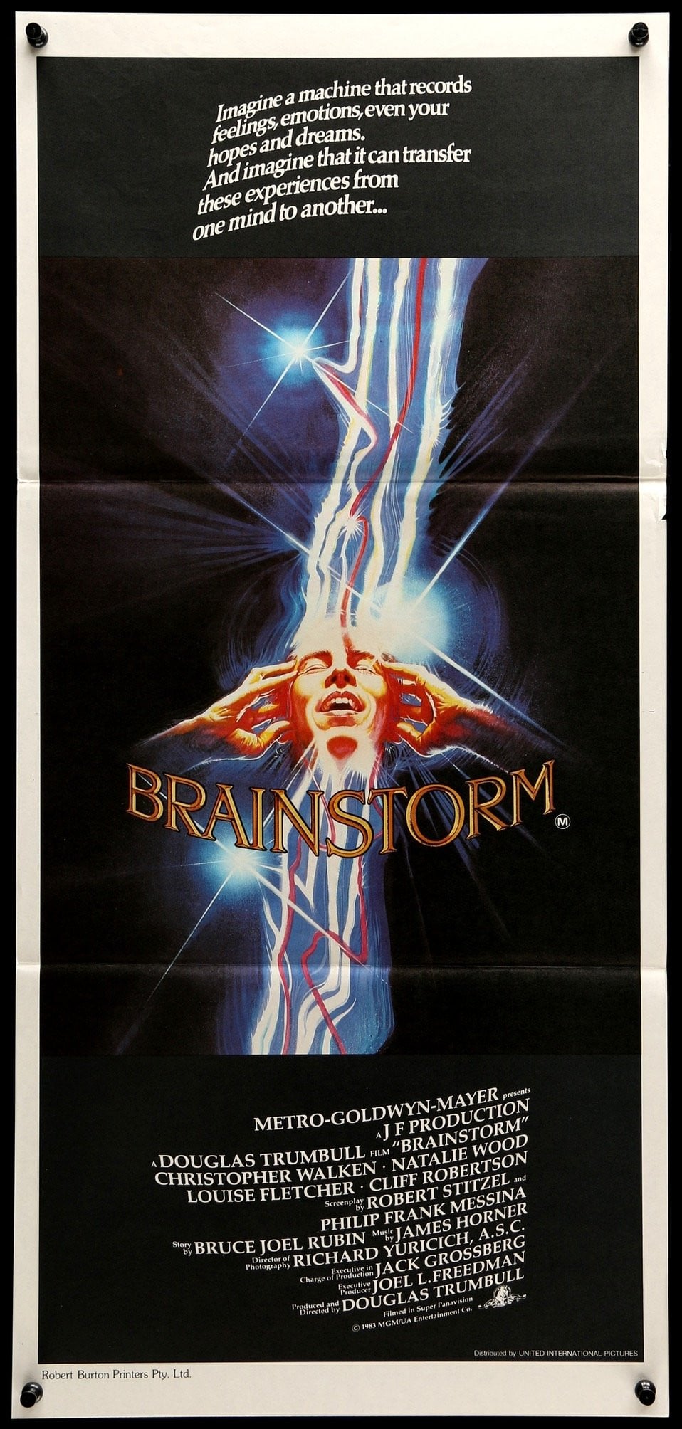 Brainstorm (1983) original movie poster for sale at Original Film Art - Vintage Movie Posters