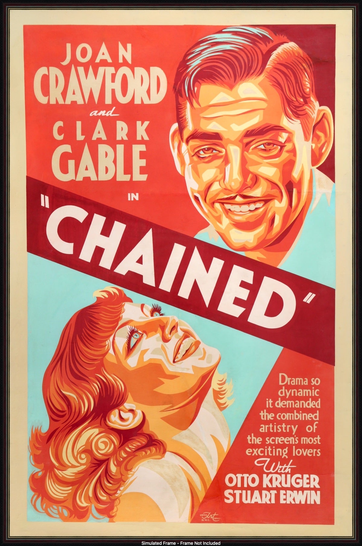 Chained (1934) original movie poster for sale at Original Film Art - Vintage Movie Posters