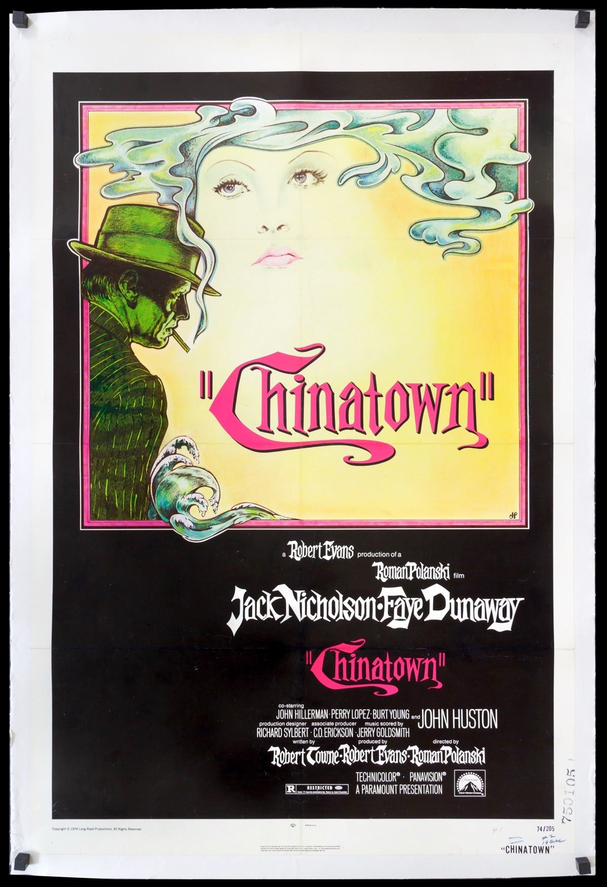 Chinatown (1974) original movie poster for sale at Original Film Art - Vintage Movie Posters