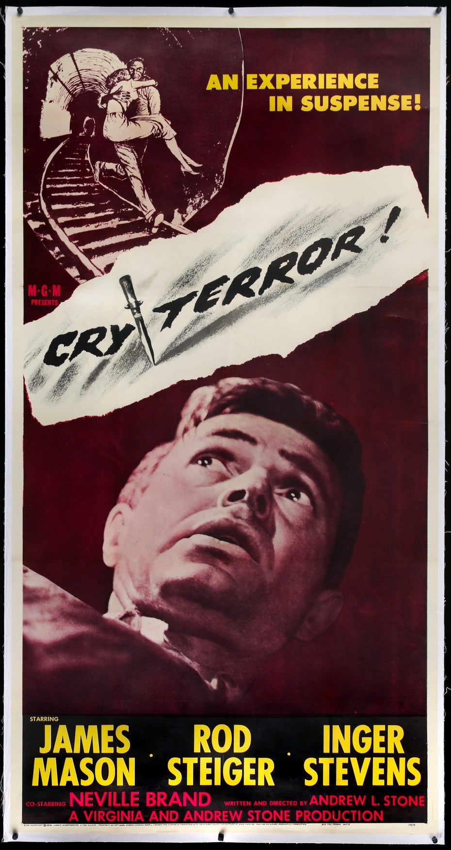 Cry Terror! (1958) original movie poster for sale at Original Film Art - Vintage Movie Posters