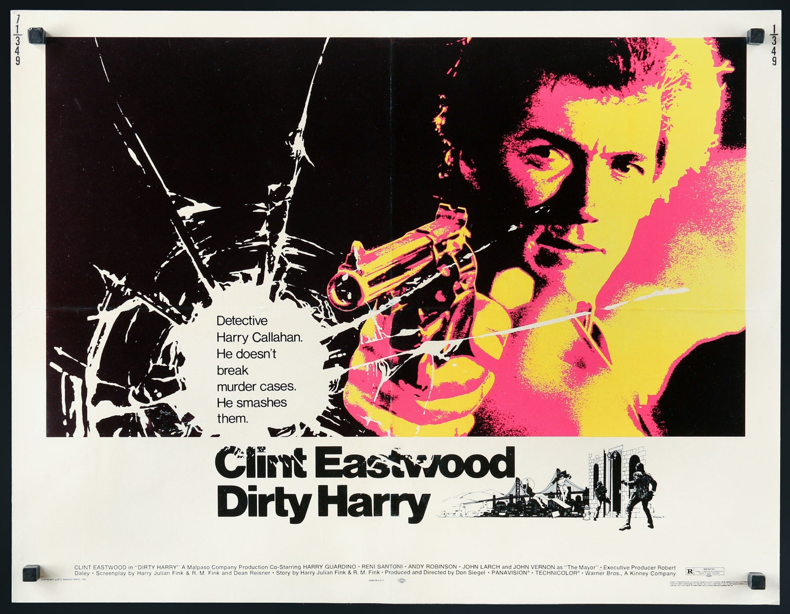 Dirty Harry (1971) original movie poster for sale at Original Film Art - Vintage Movie Posters
