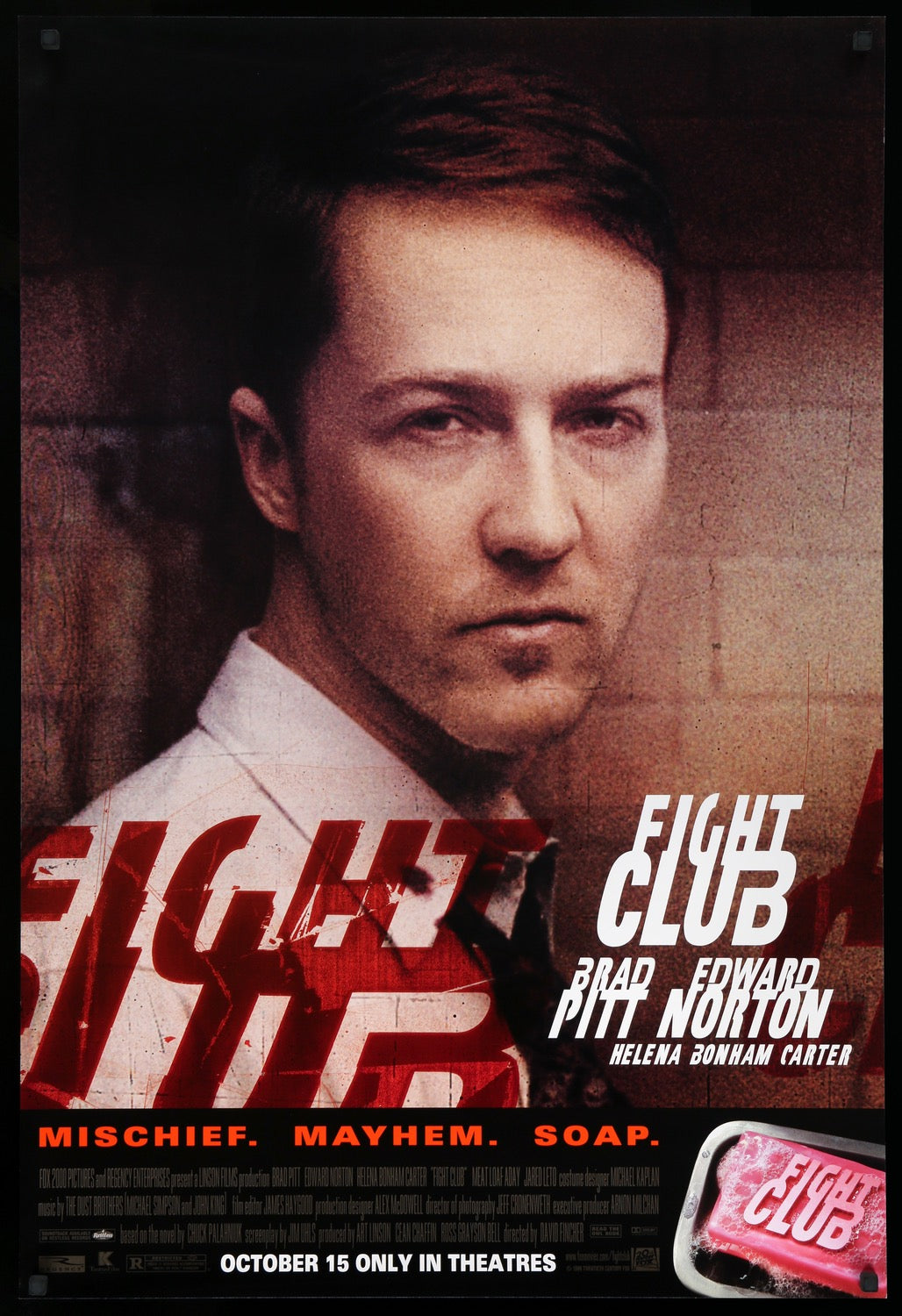 Fight Club (1999) original movie poster for sale at Original Film Art - Vintage Movie Posters