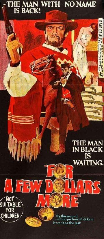 For a Few Dollars More (1965) original movie poster for sale at Original Film Art - Vintage Movie Posters